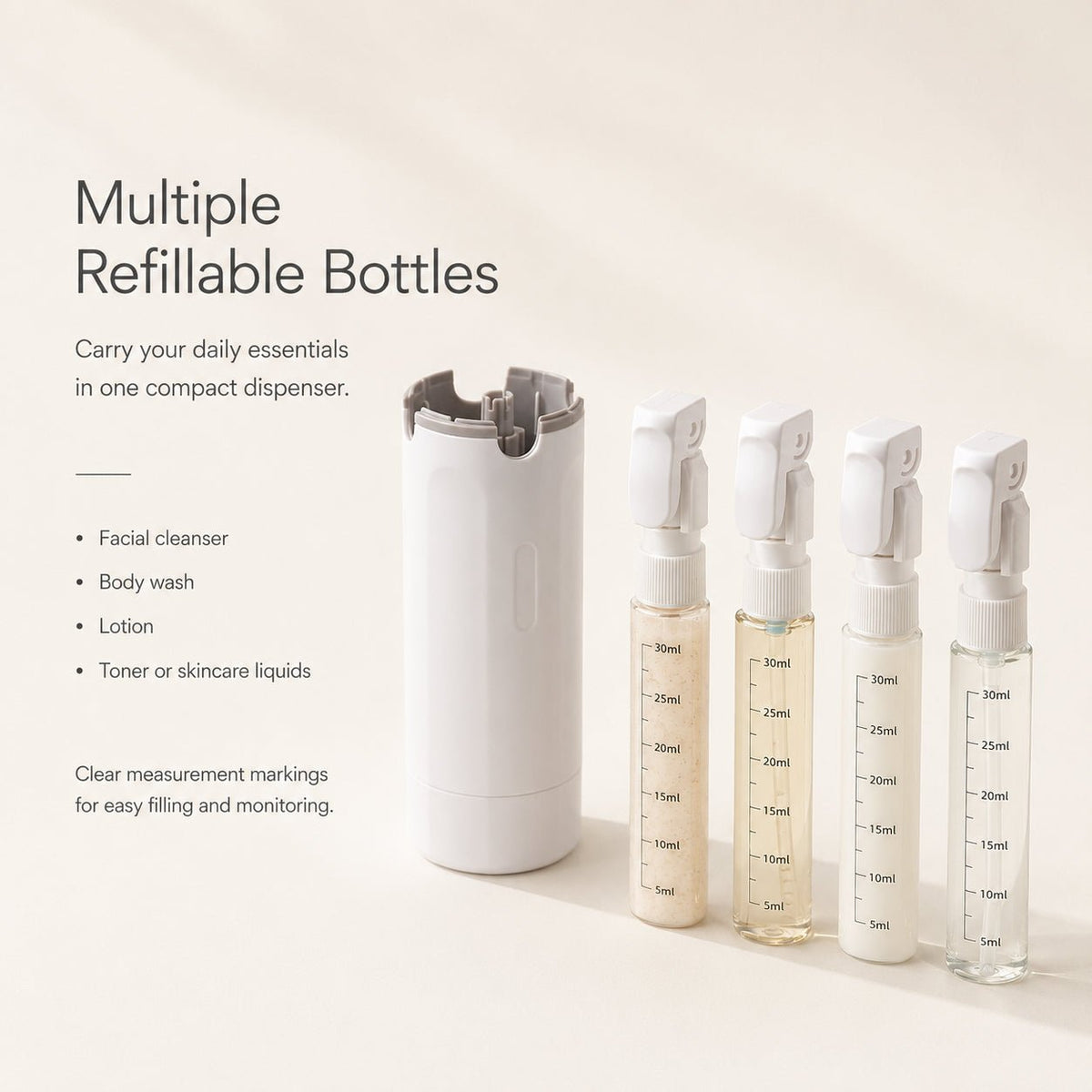 TravelMate™ 4-in-1 Travel Dispenser